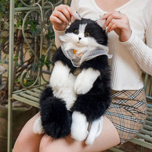 Load image into Gallery viewer, Petslify Tuxedo Cat Plush Backpack