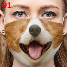 Load image into Gallery viewer, Funny Dog Face Printed Cotton Mask
