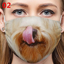 Load image into Gallery viewer, Funny Dog Face Printed Cotton Mask