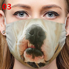 Load image into Gallery viewer, Funny Dog Face Printed Cotton Mask