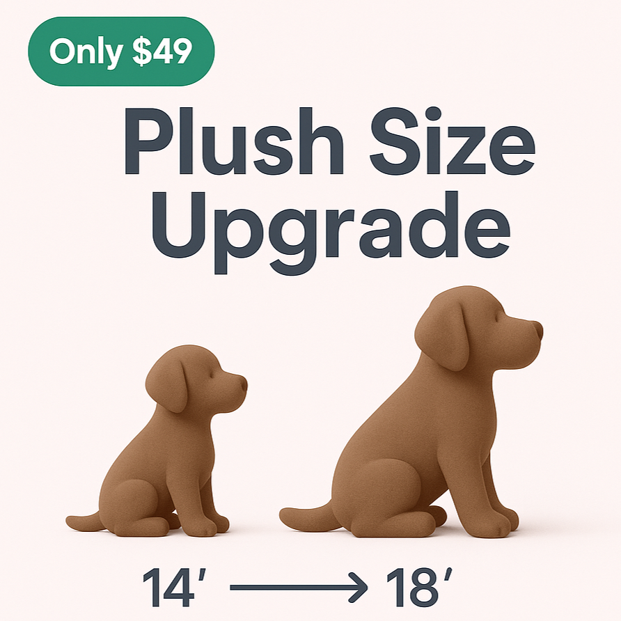 Plush size upgrade - 18 inch